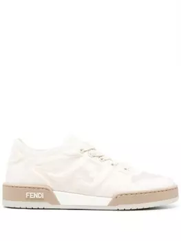FENDI кроссовки с тисненым логотипом, нейтральный цвет