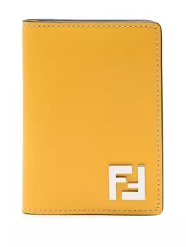 FENDI квадратный картхолдер с логотипом FF, желтый