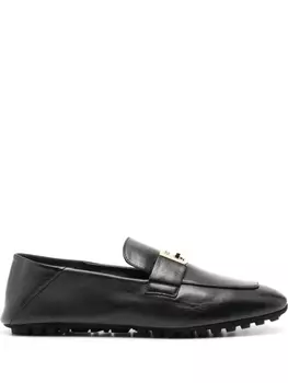 FENDI лоферы Baguette, черный