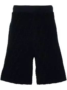 FENDI махровые спортивные шорты 4G, синий