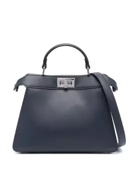 FENDI маленькая сумка-тоут Peekaboo ISeeU, синий
