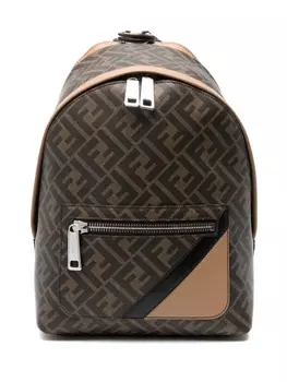 FENDI маленький рюкзак Fndi Diagonal, коричневый