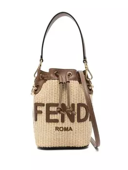 FENDI мини-сумка-ведро Mon Tresor, нейтральный цвет