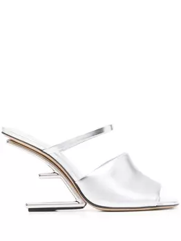 FENDI мюли Fendi First 115, серебристый