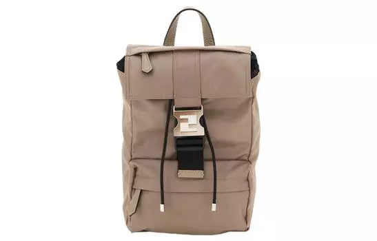 FENDI Мужская нейлоновая сумка коричневого цвета