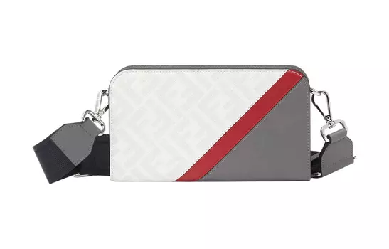 FENDI Мужской кошелек из коровьей кожи, белые