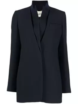FENDI однобортный блейзер, синий
