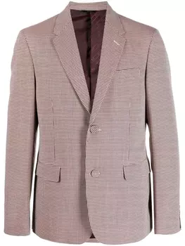 FENDI однобортный пиджак в ломаную клетку, белый