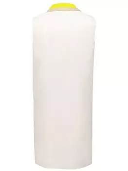 FENDI платье мини без рукавов, нейтральный цвет