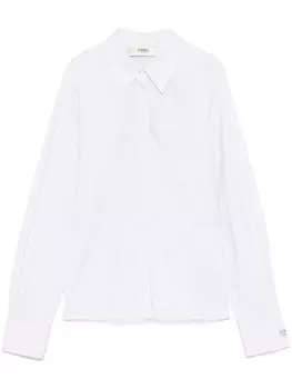 FENDI полосатая рубашка, белый