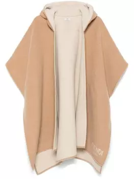 FENDI пончо Fendi Roma, коричневый