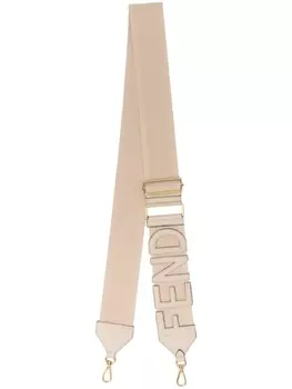 FENDI ремень для сумки с логотипом, серый