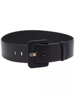 FENDI ремень с гравировкой логотипа, черный
