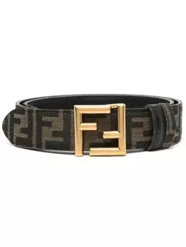 FENDI ремень с монограммой, нейтральный цвет