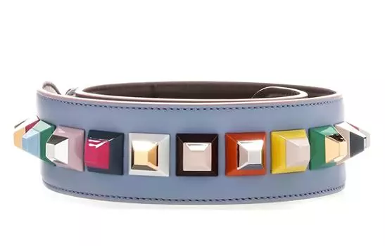 FENDI Ремешок для женской сумки из кожи, синий/смешанный цвет