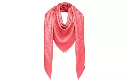 FENDI Шаль женская розовая