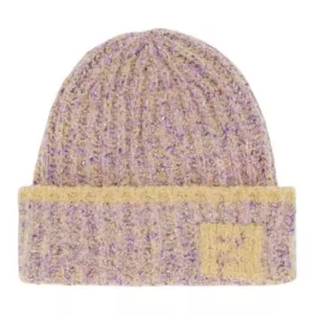 FENDI Шапка-бини из альпаки унисекс розовая фиолетовая