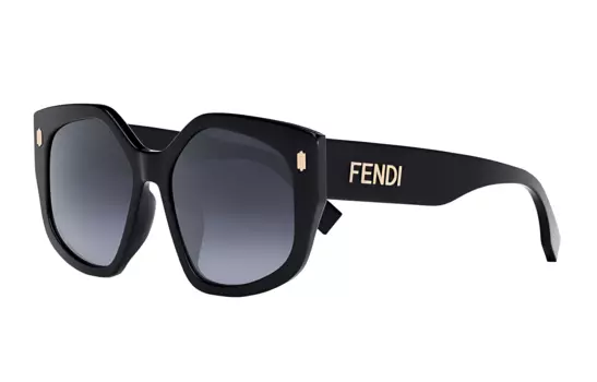 FENDI Солнцезащитные очки унисекс черные