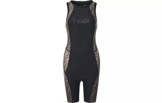 FENDI SS22 Шорты женские черные