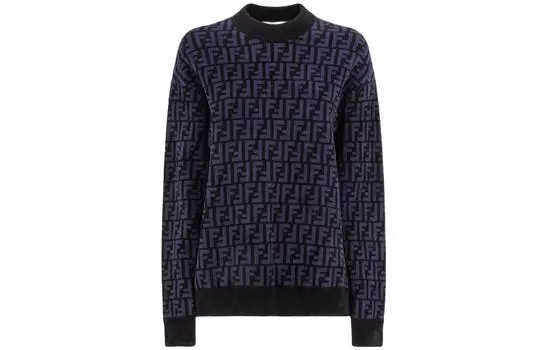 FENDI SS22 Женский свитер Фиолетово-Синий