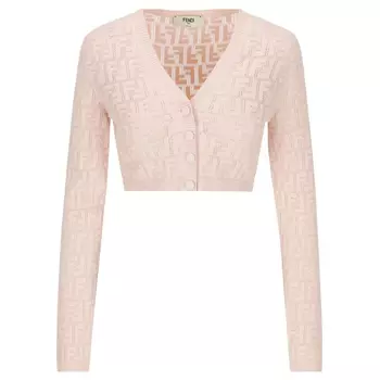 FENDI SS22 Женский укороченный топ розового цвета