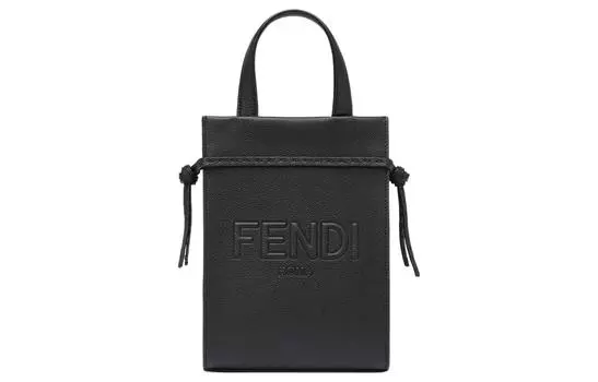 FENDI Сумка через плечо из телячьей кожи, мини-сумка мужская, черная