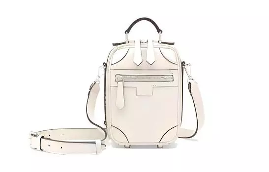 FENDI Сумка из телячьей кожи, сумка через плечо, мини-сумка для мужчин, белая