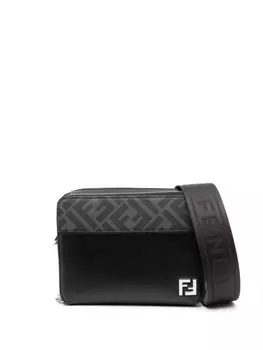FENDI сумка на плечо Organizer с логотипом FF, черный