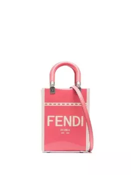 FENDI сумка на плечо с логотипом, розовый