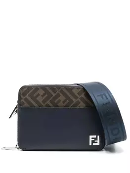 FENDI сумка на плечо с монограммой Zucca, синий