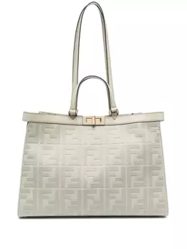 FENDI сумка-тоут Peekaboo, зеленый