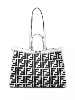 FENDI сумка-тоут с логотипом FF, белый
