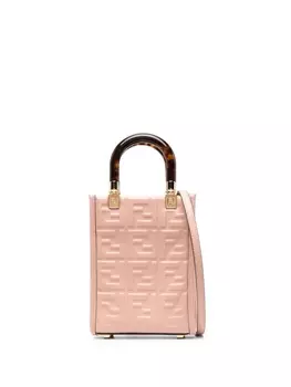 FENDI сумка-тоут с монограммой FF, розовый