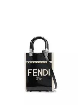 FENDI сумка-тоут Sunshine размера мини, черный