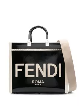 FENDI сумка-тоут Sunshine среднего размера, черный