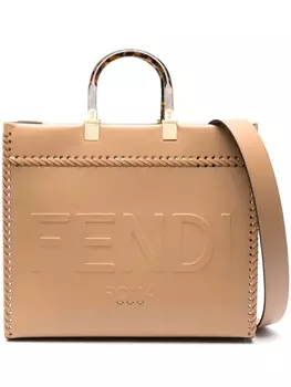 FENDI сумка-тоут Sunshine среднего размера, коричневый