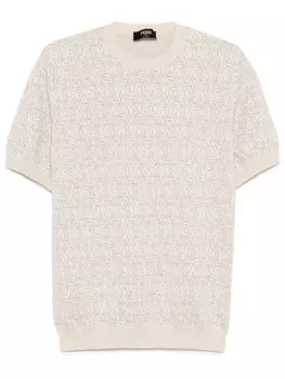 FENDI свитер FF Labyrinth, нейтральный цвет