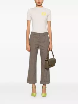 FENDI топ с логотипом FF, нейтральный цвет