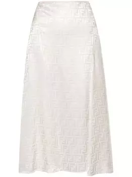 FENDI юбка миди Penelope, серый