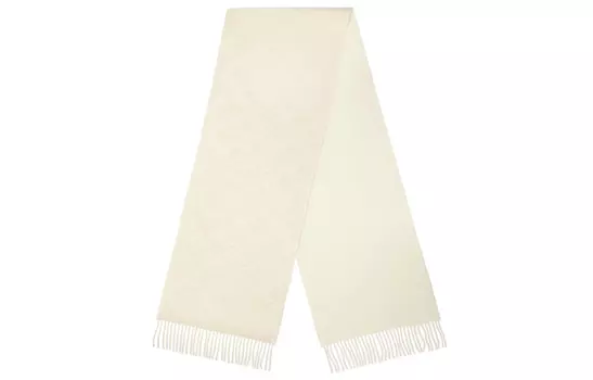 FENDI Вязаный шарф женский белые