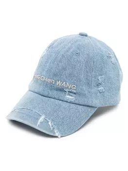 Feng Chen Wang джинсовая кепка с вышитым логотипом, синий