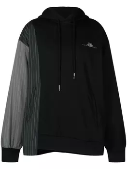 Feng Chen Wang худи в технике пэчворк, черный