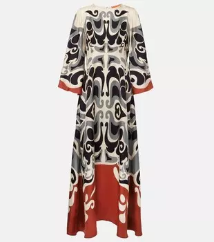 Феникс Пласе шелковый твил макси-платье La DoubleJ, Phoenix Place