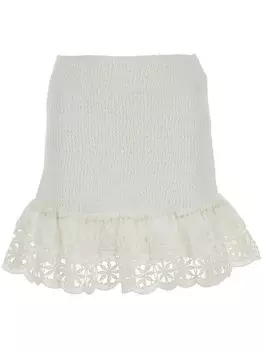 ФЕРМА Рио Соня мини юбка Farm Rio, белый