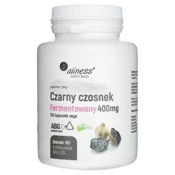Ферментированный черный чеснок ABG10+ 400 мг 100 капсул Aliness