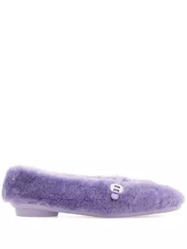 Ferragamo балетки Fluffy, фиолетовый