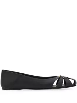 Ferragamo балетки Gancini, черный