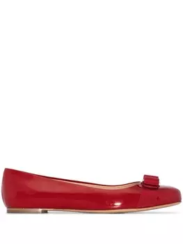 Ferragamo балетки Vara Bow, красный