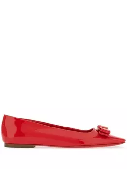 Ferragamo балетки Vara Bow, красный