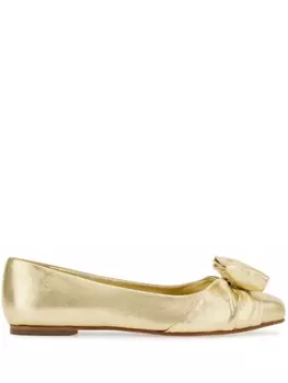 Ferragamo балетки Vara Bow, золотистый